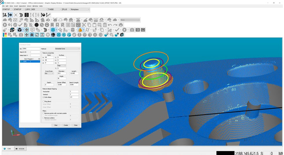 What's New In PCDMIS 2022.1? ConstructFeaturesFromCOP